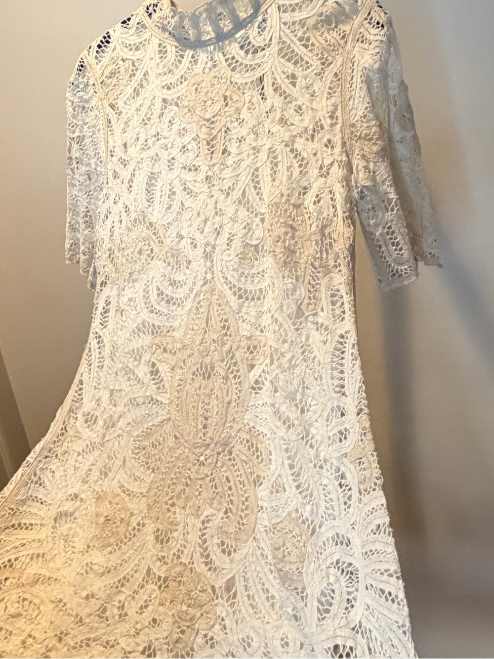 *SEA NY* Branca Battenburg Short Sleeve
Mini-dress in Cream Size 4 NWT - Picture 7 of 15